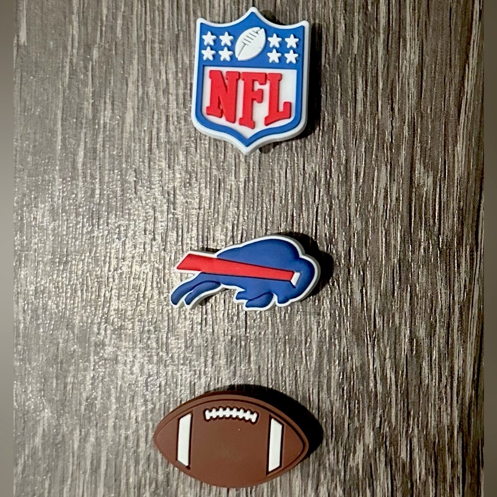 NFL Buffalo Bills Football Croc Charm Jibbitz